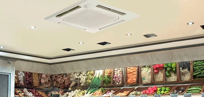 طرح و نوع سیستم در تهویه مطبوع سوپر مارکت ها