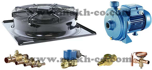 قطعات الکتریکی و اجزای سیکل تبرید مینی چیلر