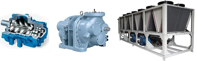 انواع کمپرسور چیلر تراکمی نوع اسکرو