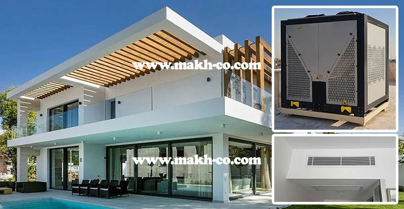 دستگاه سرمایشی و گرمایشی برای ویلای ساحلی