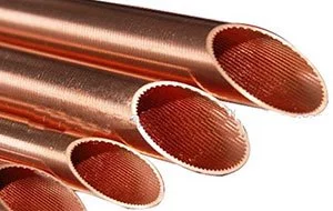 تیوب مسی با شیار داخلی