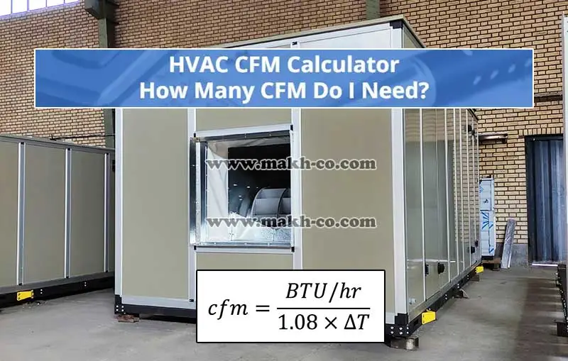 فرمول محاسبه cfm هواساز